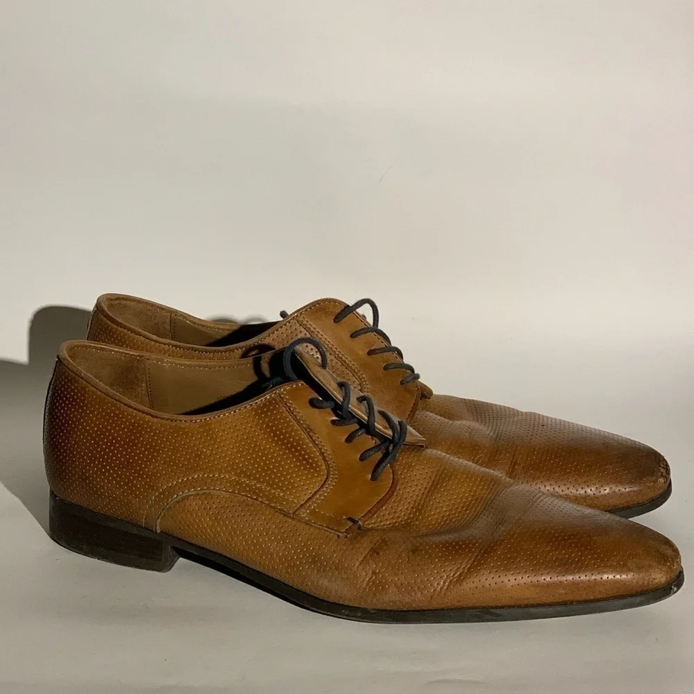 Aldo brown leather shoes size 10.5 mens